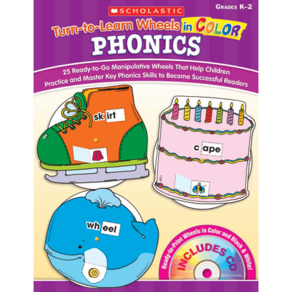 Pre-Owned Scholastic Turn-To-Learn Wheels In Color: Phonics