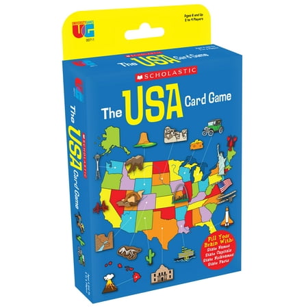 Scholastic USA Travel Card Game from University Games, for Ages 6 and Up