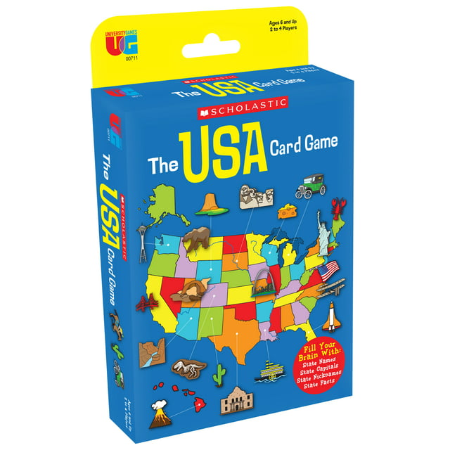Scholastic USA Travel Card Game from University Games, for Ages 6 and Up