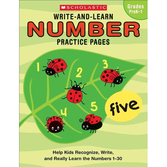 Pre-Owned Scholastic Write-And-Learn Number Practice Pages