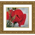 thumbnail image 1 of Scholnhammer, Heinz 22x20 Gold Ornate Wood Framed with Double Matting Museum Art Print Titled - The red poppy, 1 of 4