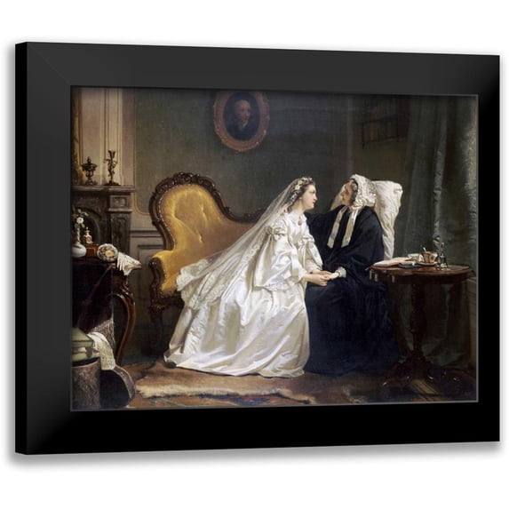 Scholten, Hendrik Jacobus 18x15 Black Modern Framed Museum Art Print Titled - Some Good Advice
