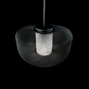 Schonbek Lighting NA Kodo 1-Light LED Pendant 3000-3500-4000K CCT with Clear Optic Crystal 22 - Black