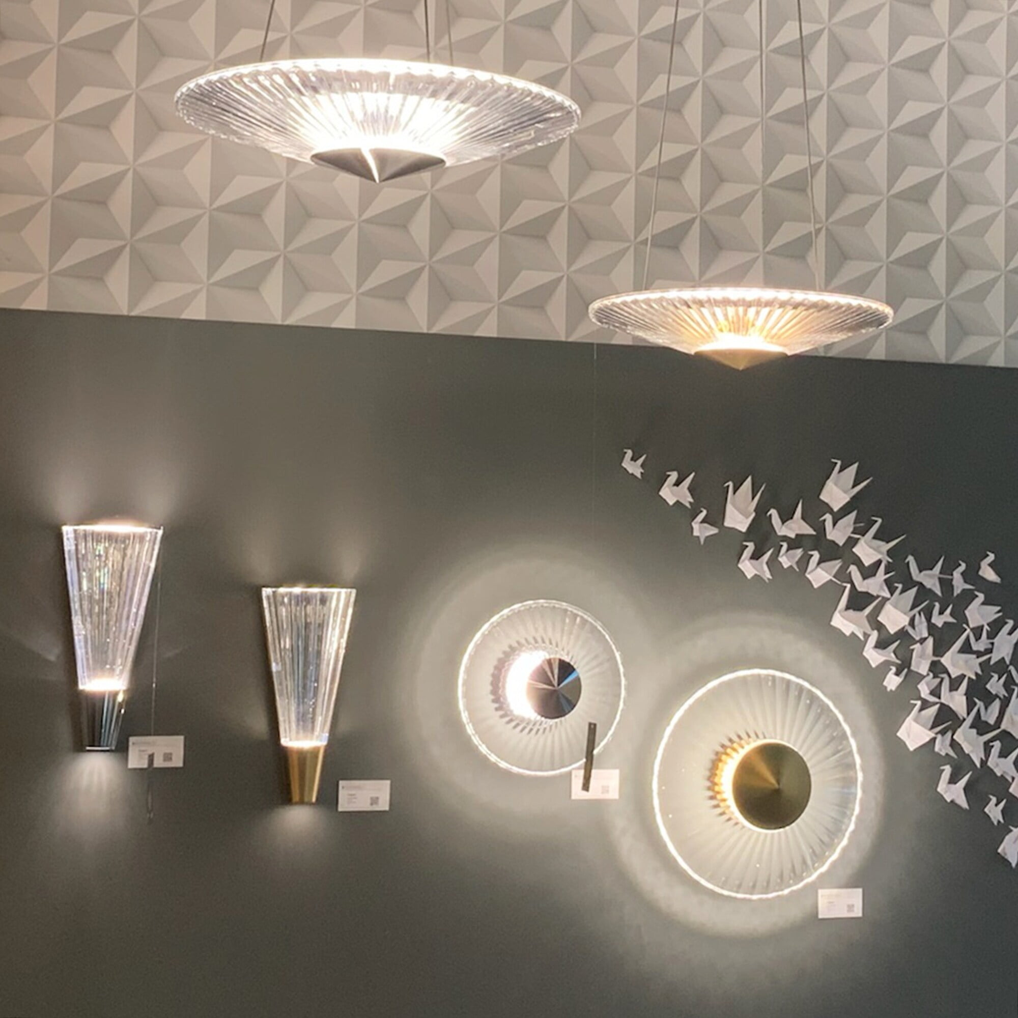 Aged Brass Crystal LED Indoor/Outdoor Pendant Light