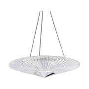 Schonbek Lighting NA Origami 1-Light LED Pendant 3000-3500-4000K CCT with Clear Heritage Hand Cut Crystal 19 - Polished Chrome