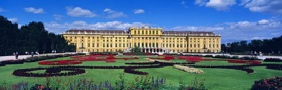 Schonbrunn Palace Gardens Vienna Austria Canvas Art - Panoramic Images (36 x 12)