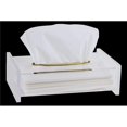 thumbnail image 1 of Schonfeld Collection  9 x 5.5 in. Acrylic Tissue Box with Gold Rim, 1 of 1