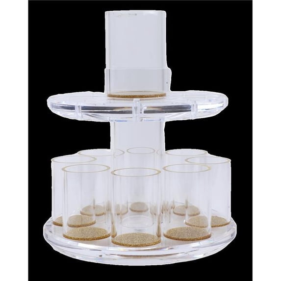 Schonfeld Collection Acrylic Fountain with Gold Glitter Base & Cup