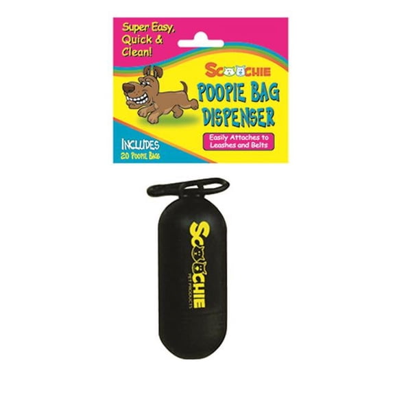 Schoochie Pet Poop Dispenser with Refill Roll Bag