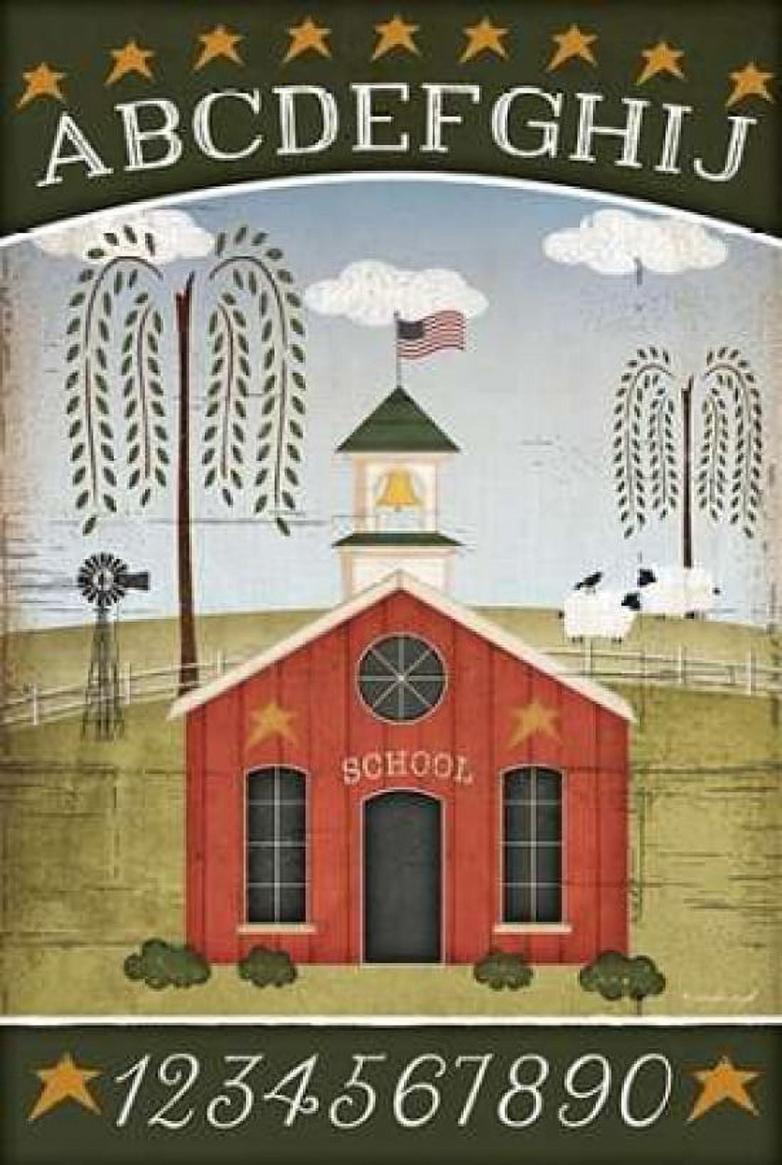 School ABC Canvas Art - Jennifer Pugh (12 x 18)