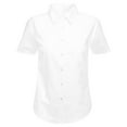 thumbnail image 1 of School Ages Tops Blue Blouse Button Down Uniform Shirt for 10-15Y Girls Short Sleeve White/Blue, 1 of 2