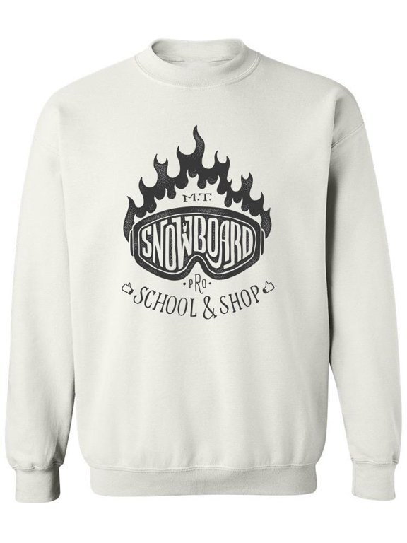 School And Shop Snowboard Sweatshirt Men -Image by Shutterstock, Male 4X-Large