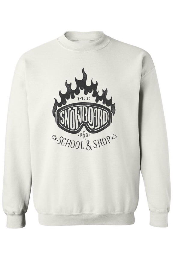 School And Shop Snowboard Sweatshirt Men -Image by Shutterstock, Male 4X-Large