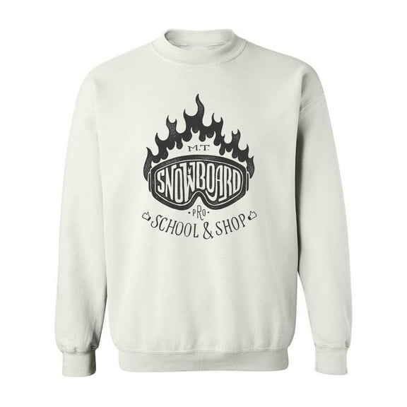 School And Shop Snowboard Sweatshirt Men -Image by Shutterstock, Male Large