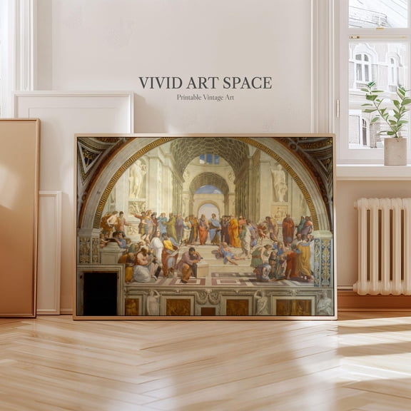The School Of Athens By Raphael, Giclee Print, Fine Art Print, Wall Art Print, Renaissance Art, Classical Painting UNFRAMED PAPER POSTER, Home Decor, Vintage Gift, Living Room Dercor