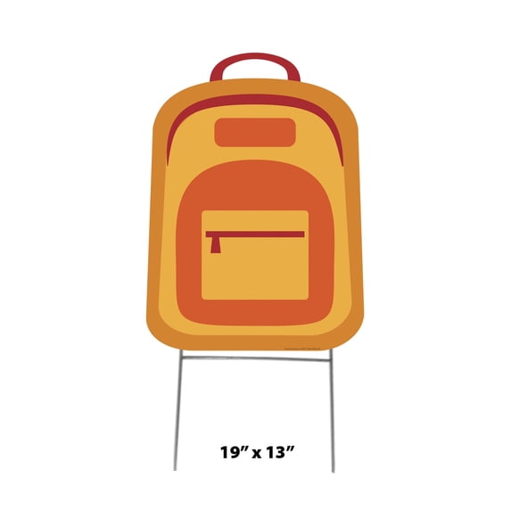 School Back Pack Yard Sign