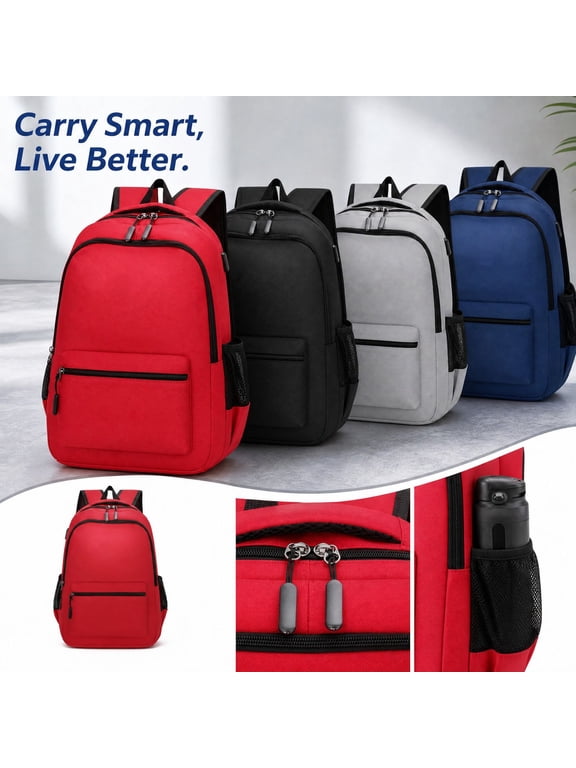 School Backpack, Backpack for High School, Backpack with Water Bottle Pocket, Waterproof Backpack for School, Bookbag for School, 14X11X7 Inch Durable Rucksack with Mesh Side