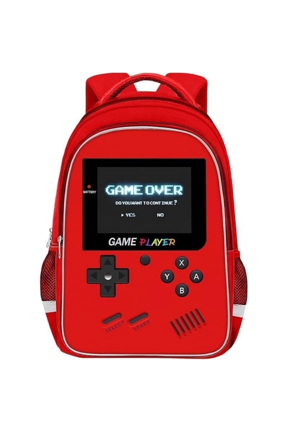 School Backpack for Boys - Gamer Boys Backpack for Kids Children Teens Elementary Middle School - Students Bag for Ages 6-18,17″ Video Game Bookbag Travel Back Pack