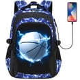 thumbnail image 1 of School Backpack for Boys - Gamer Boys Backpack for Kids Teens Elementary Middle School，18" Large Capacity Waterproof Bookbag with Usb Charging Port, Travel Daypack for age 6-18, 1 of 7