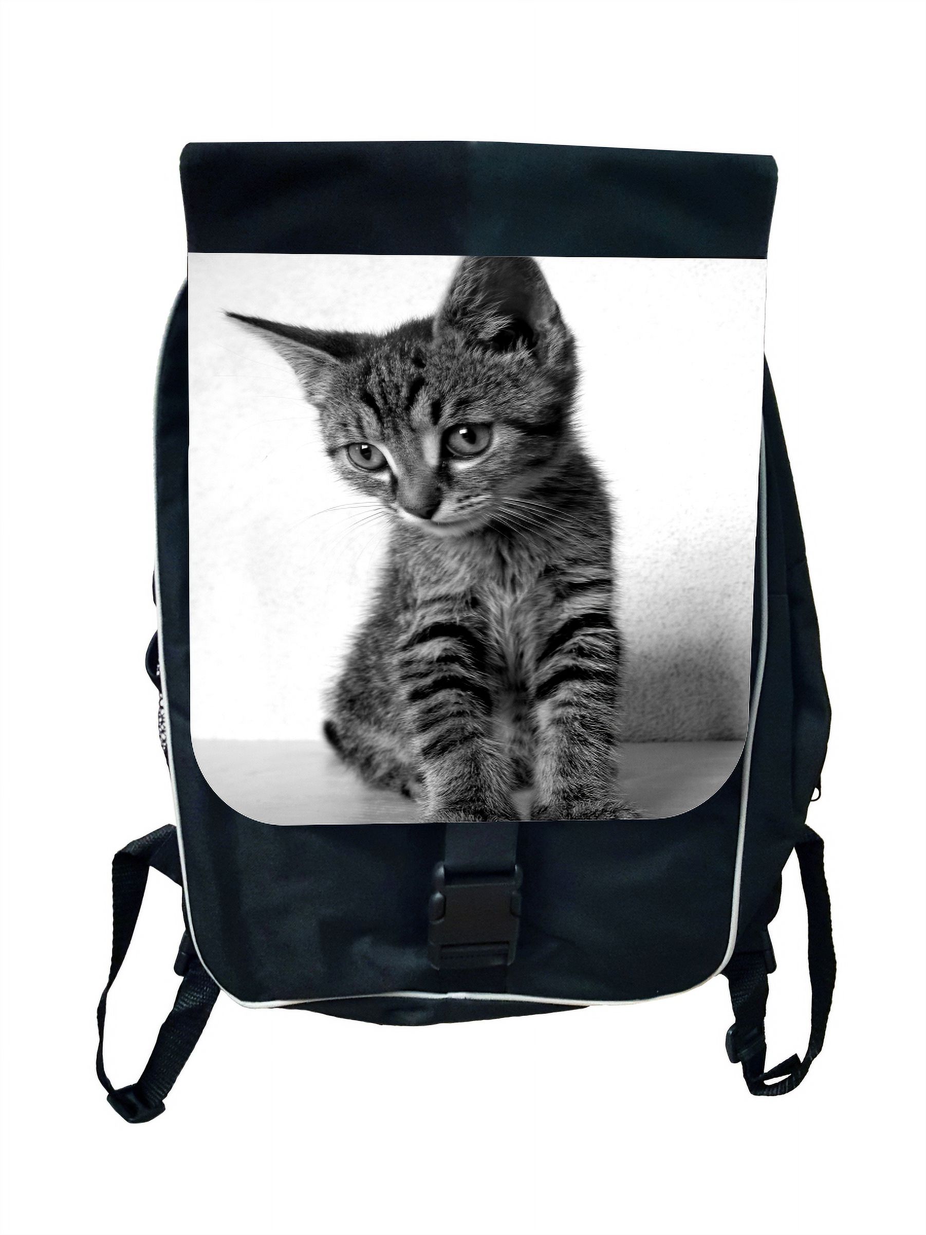 School Backpack Cat Kitten Grey Large School Backpack - image 1 of 5