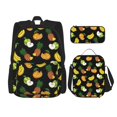 School Backpack Fruit Pineapple Banana Backpack for Girls Boys kids