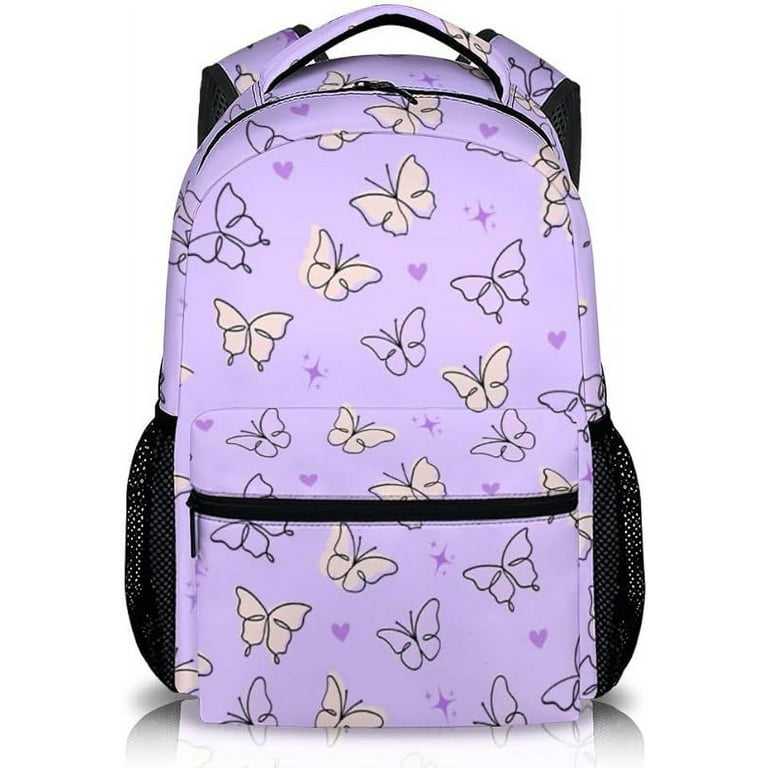 School Backpack for Girls Cute Butterfly Backpack for Kids Student 17 Lightweight Bookbag for School Schoolbag Elementary Girls Backpacks Ages 6 8 Walmart