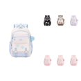 thumbnail image 1 of School Backpack for G`irls, Large Capacity Multi Pocket Water Resistant Student Bookbag with Pom Pom Pendant, Kawaii Pastel Color Daypack for Elementary Middle School, 1 of 3