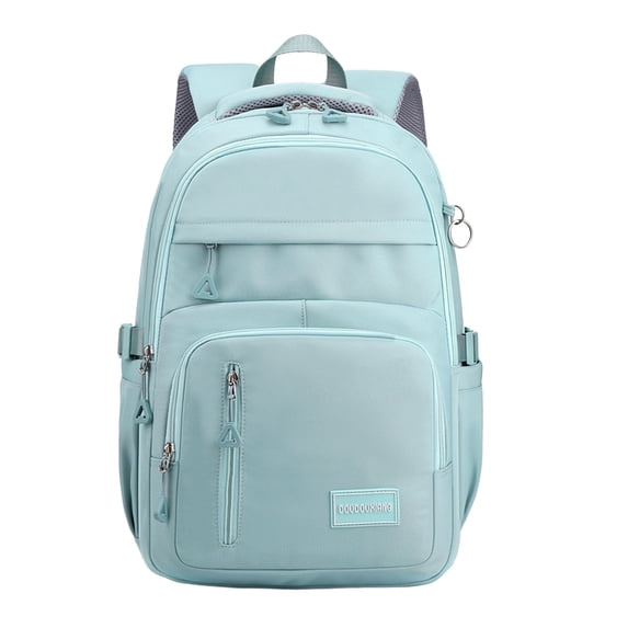School Backpack Large Capacity Nylon Backpack for High School Students Travel Daypack Blue One Size