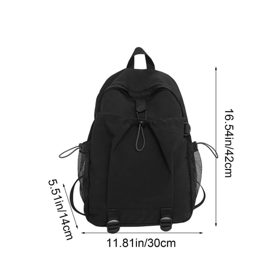 School Backpack Large Capacity Nylon Travel Bag for Men Women Students Daily Use
