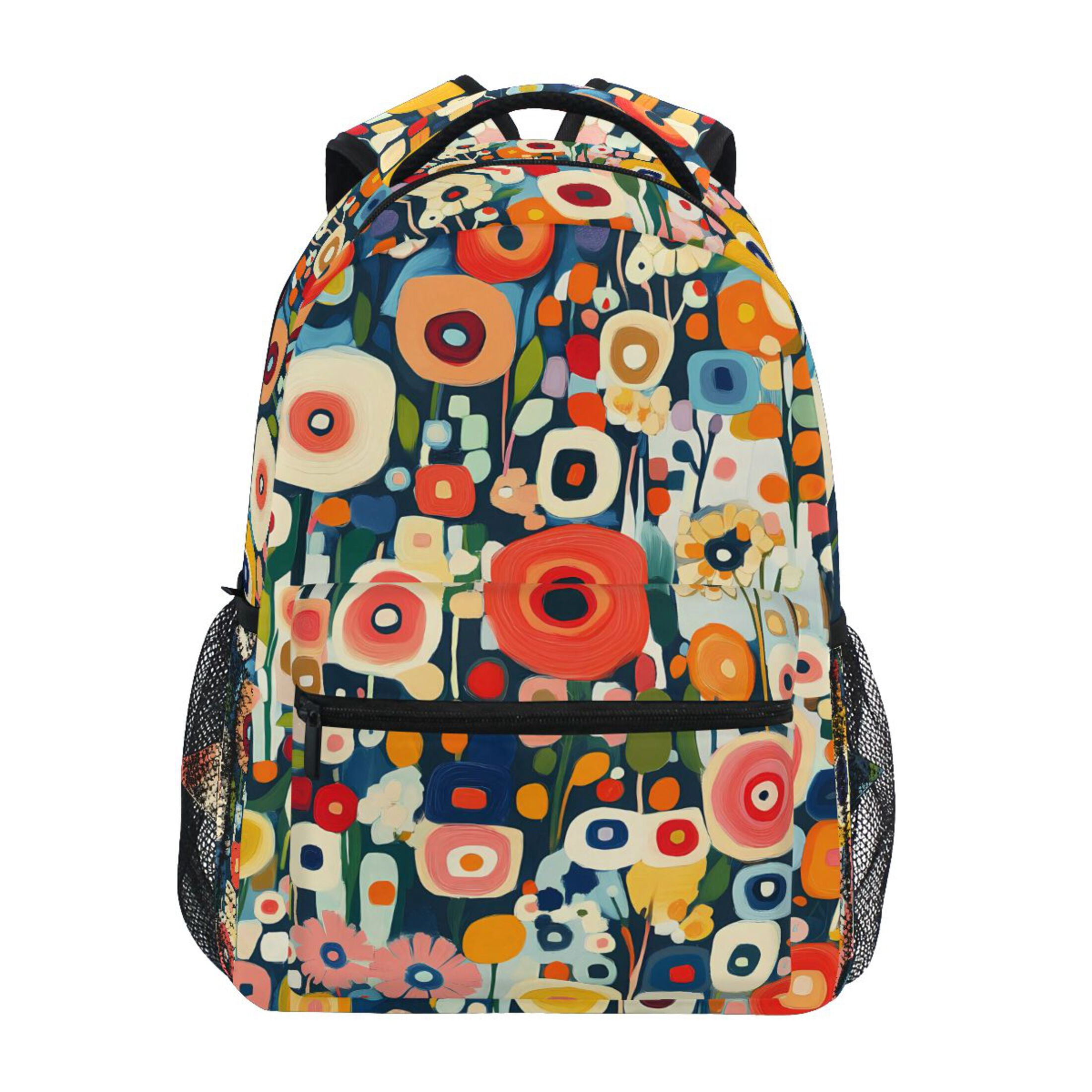 Multi Flower Mini Campus Backpack Vera Bradley Campus Backpack -Magnifique Floral : Vermont  main image 4
