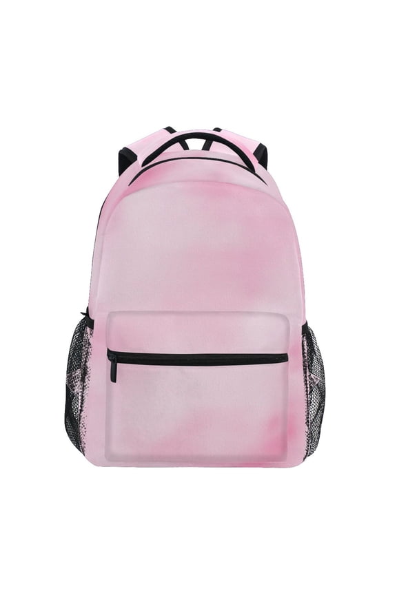 School Backpack Lightweight Multipocket College High Middle Student Bag 15L Dreamy Pastel Pink