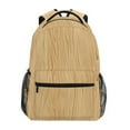 thumbnail image 1 of School Backpack Lightweight Multipocket College High Middle Student Bag 15L Hand Drawn Wooden Grain, 1 of 9
