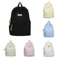 thumbnail image 1 of School Backpack for Bag Simple Texture Waterproofing Lightweight Backpack New Durable Load Large Capacity Student Shoulders Bag Travel Bag, 1 of 5