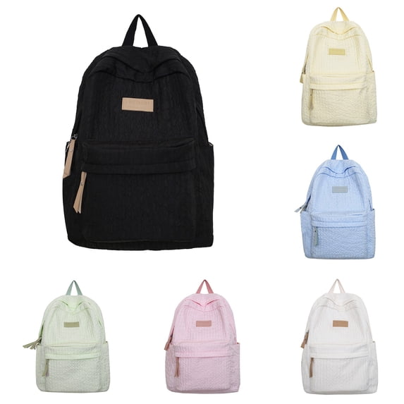 School Backpack for Bag Simple Texture Waterproofing Lightweight Backpack New Durable Load Large Capacity Student Shoulders Bag Travel Bag