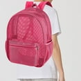 thumbnail image 1 of School Backpack, Transparent Mesh Backpack Beach Bag Extra Large Pool Mesh Backpack Large Beach Backpack For Beach Picnic Shopping Camping Grocery, Student Gifts, 1 of 8