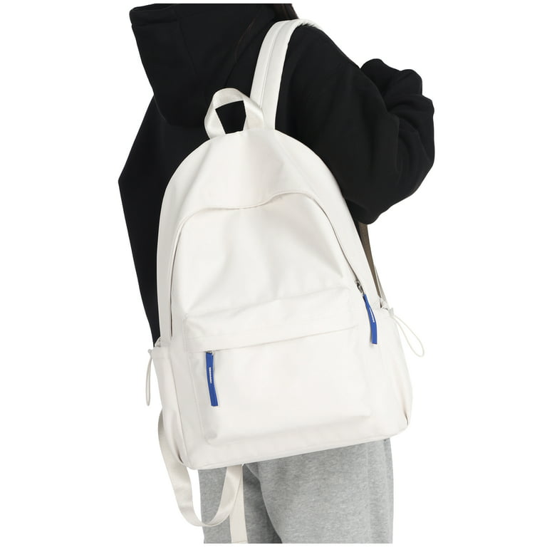 Aesthetic School Backpack Waterproof Black Bookbag College High School Bags  for Boys Girls Lightweight Travel Casual Daypack Laptop Backpacks for Men