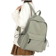 School Backpack Womens, Causal Travel School Bags 14 Inch Laptop Backpack for Teenage Girls Lightweight Rucksack Water Resistant Bookbag College Boys Men Work Daypack Green
