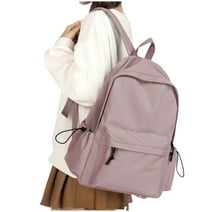 School Backpack Womens, Causal Travel School Bags 14 Inch Laptop Backpack for Teenage Girls Lightweight Rucksack Water Resistant Bookbag College Boys Men Work Daypack Purple