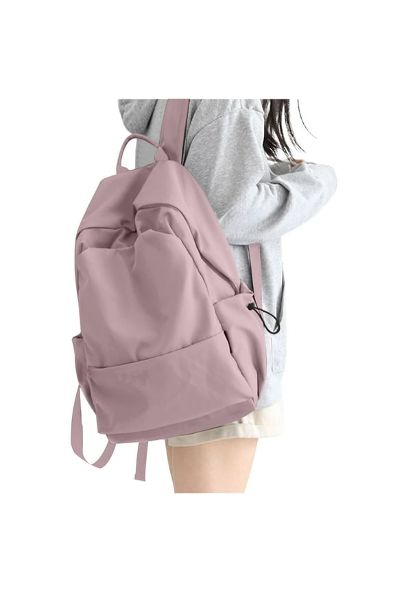 School Backpack Womens, Causal Travel School Bags 15.6 Inch Laptop Backpack for Student Lightweight Rucksack Water Resistant Bookbag College Men Work Daypack Purple