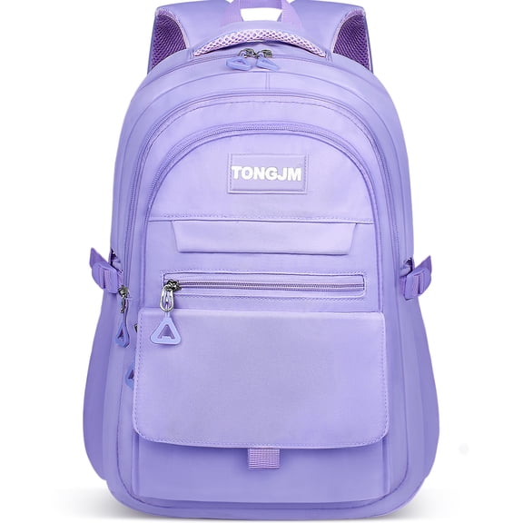 TONGJM Laptop Backpack for Men Women, Multi-Compartment Travel Commuter Daypack, Purple