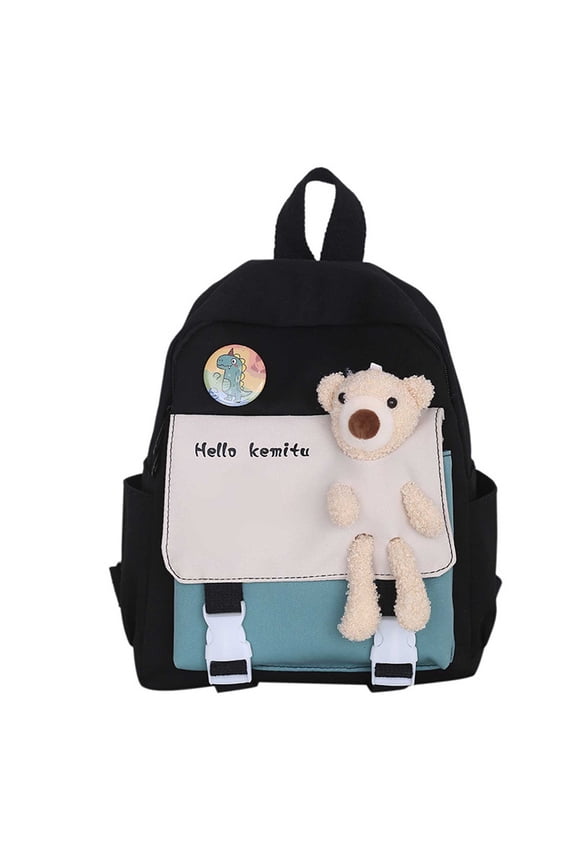 School Backpack for and 3D Plush Animals Bookbags Primary School, Middle School, and Backpacks Daycare Bags Travel Playground