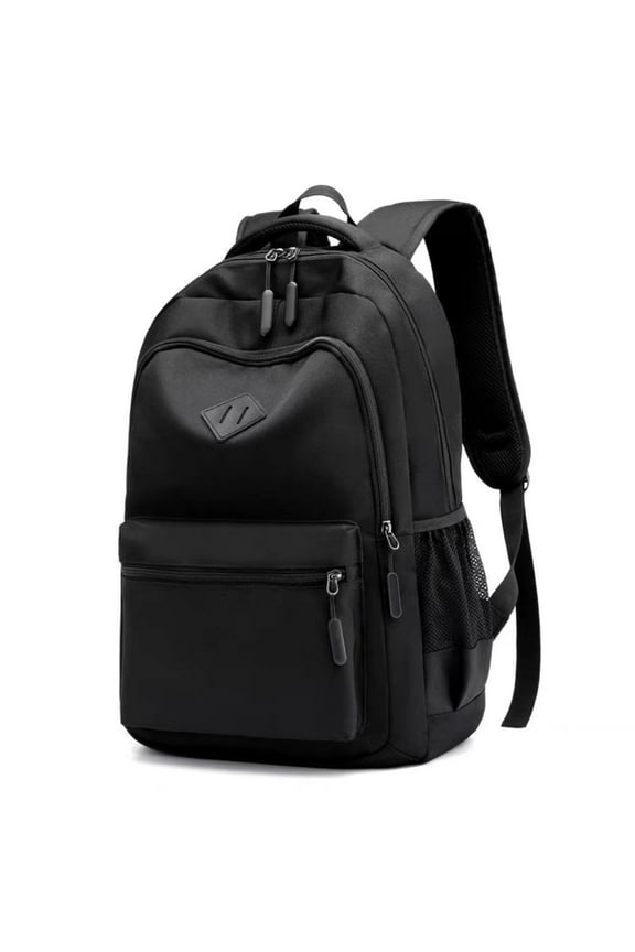 School Backpack for Men Women, Adults Waterproof Travel Bags, 15.6 inch Laptop Backpack, Teenage Lightweight Rucksack, Work Daypack, Black