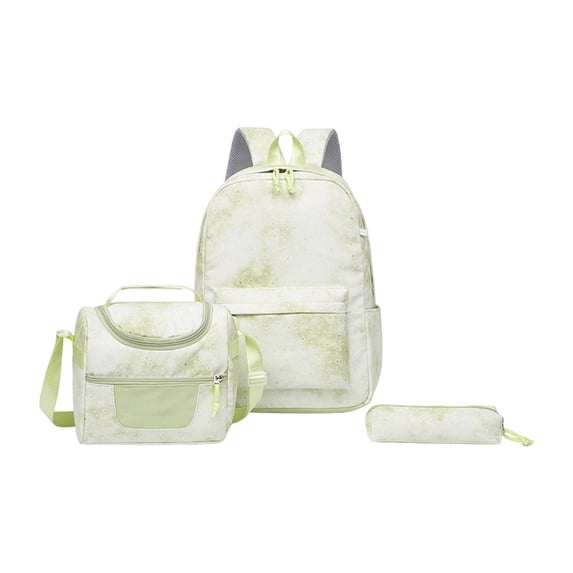 School Backpack for Teen Girls Kids Bookbag Set with Lunch Box Pencil Case 17" Large Capacity Backpack Casual Daypack