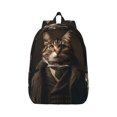 thumbnail image 1 of School Backpack for Women/Men - Victorian Gentle Cat Lightweight Canvas Travel Bag School Back Pack Laptop Bag with Laptop Compartment, 1 of 5