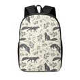 School Backpack for Women/Men Vintage Moon Fox Lightweight Travel Bag