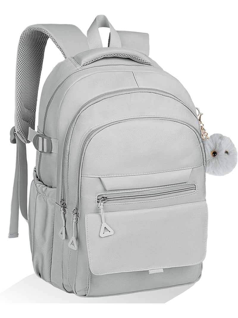 School Backpack for students - Aesthetic Lightweight Bookbag for Middle High School & College, Travel Backpack with Multiple Pockets Grey School Backpack for students - Aesthetic Lightweight Bookbag for Middle High School & College, Travel Backpack with Multiple Pockets Grey