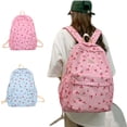 thumbnail image 1 of School Backpack with Cute Cherry Print Lightweight Laptop Bag Women Travel Aesthetic Backpack, 1 of 5
