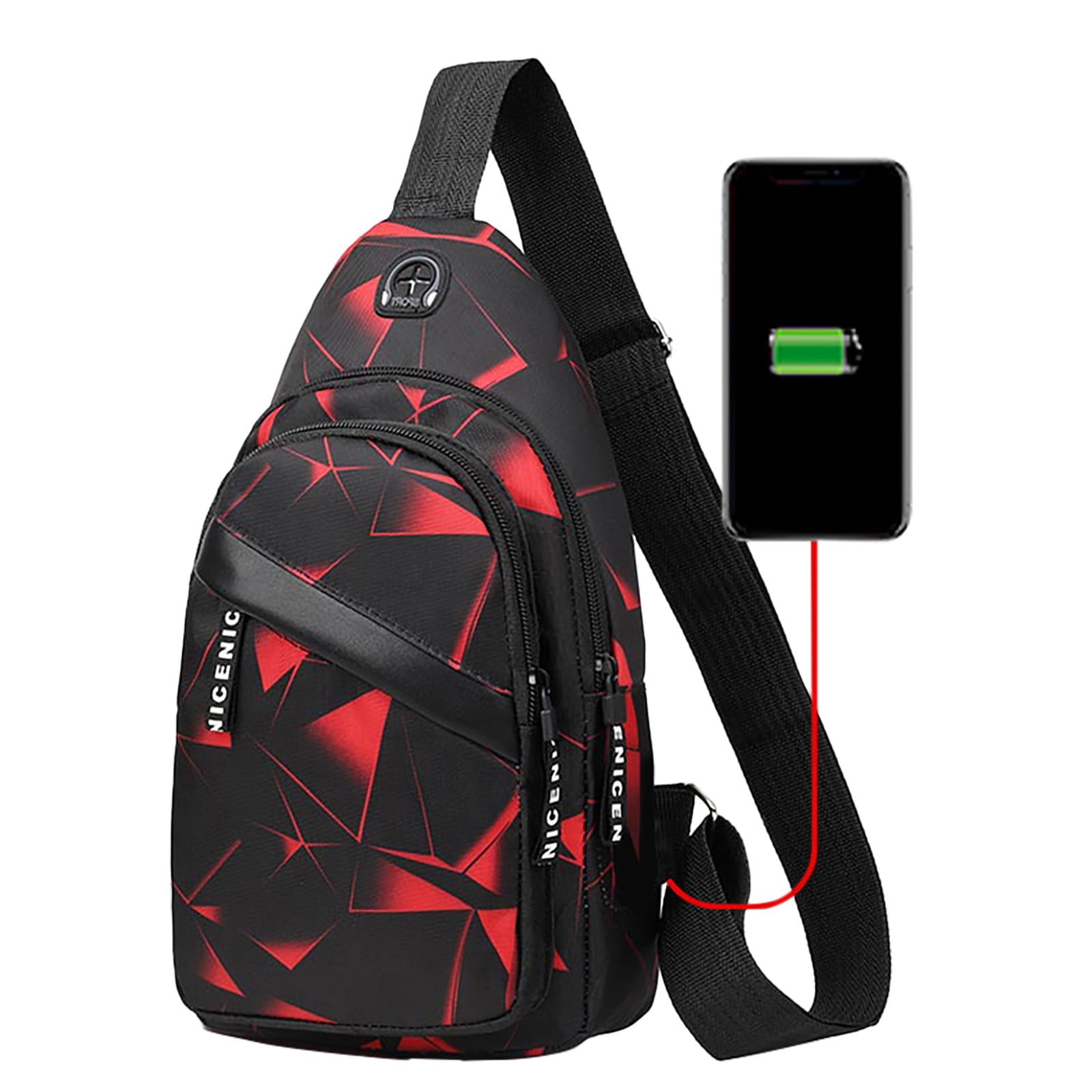 School Bag College Backpack School Bags for Boys Backpack Casual Crossbody Red One Size Walmart