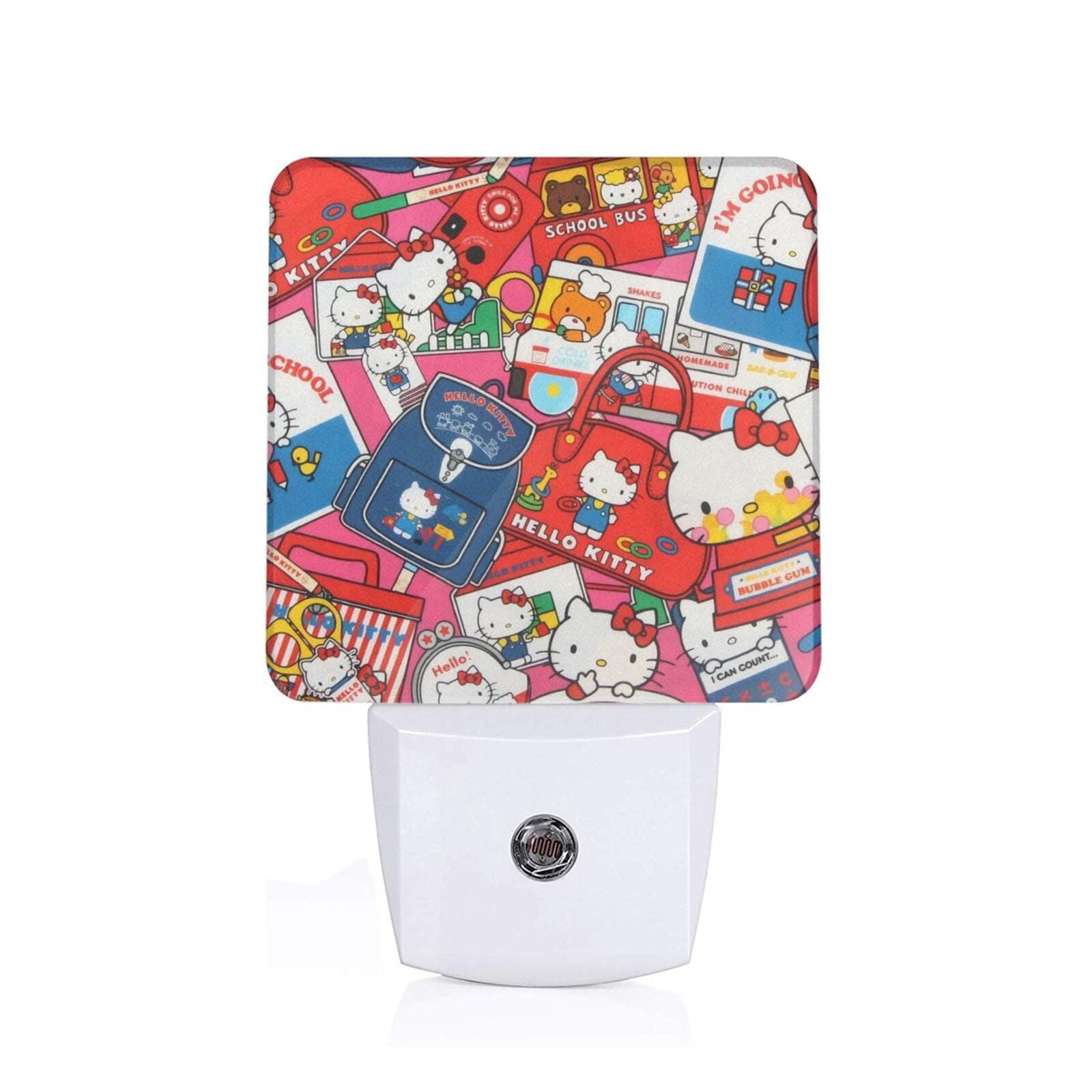 School Bag Stickers Hello-Kitty LED Night Light with Dusk to Dawn ...