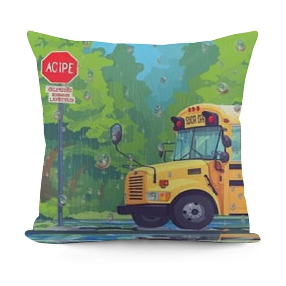 School Bus Birthday Party Supplies Back to School Decorations School Bus Theme Party Tableware Includes Plates Napkins Fork and School Bus Tablecloth for Kindergarten Parties Decorations Set Serve